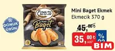 EKMECİK MİNİ BAGET EKMEK 370 G EKMECİK MİNİ BAGET EKMEK 370 G